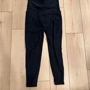 Black High-Waisted Maternity Leggings